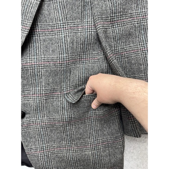 Kingsridge Imperial Blazer 42R Glen Plaid Camel Hair Dark Academia Old Money - Picture 7 of 16